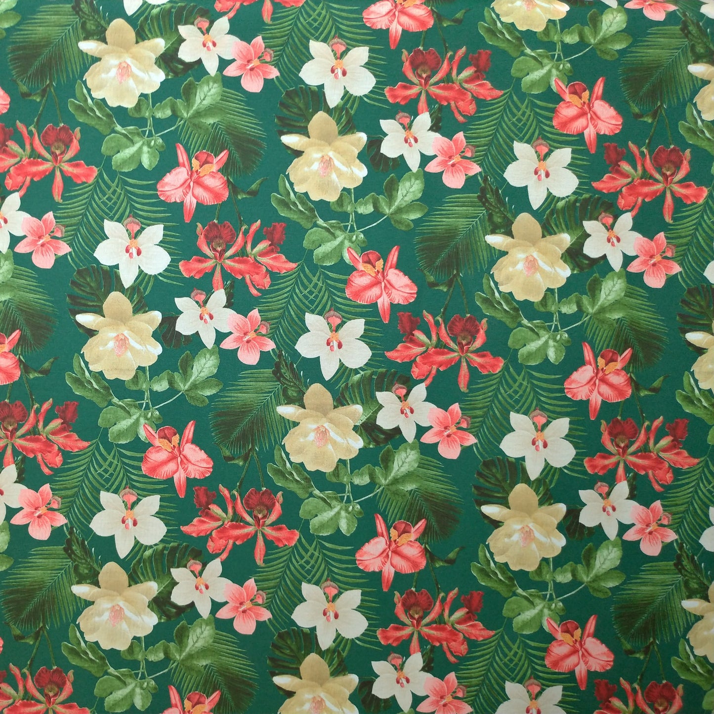 Tecido Para Área Externa Waterblock Orquídeas Verde - Döhler