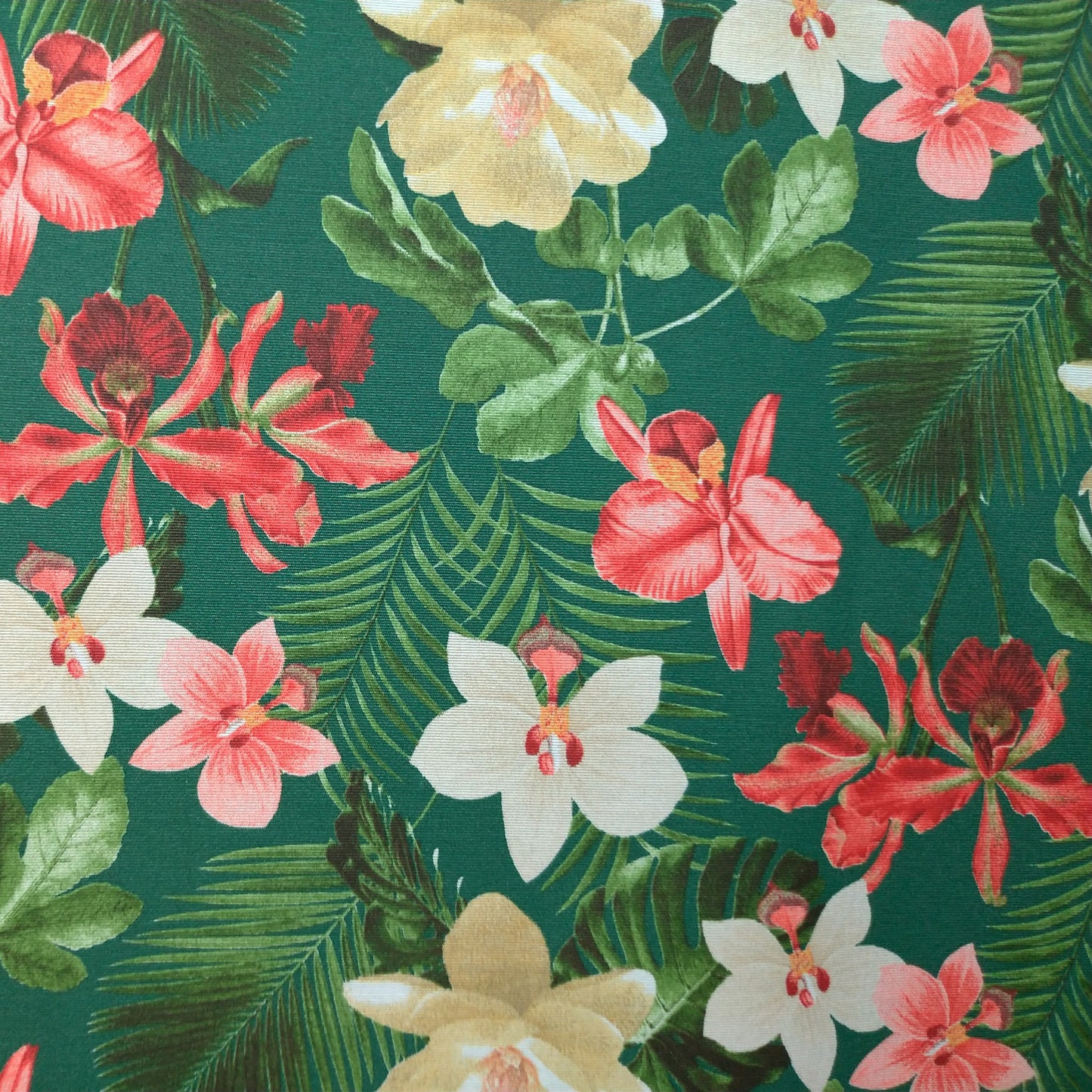 Tecido Para Área Externa Waterblock Orquídeas Verde - Döhler