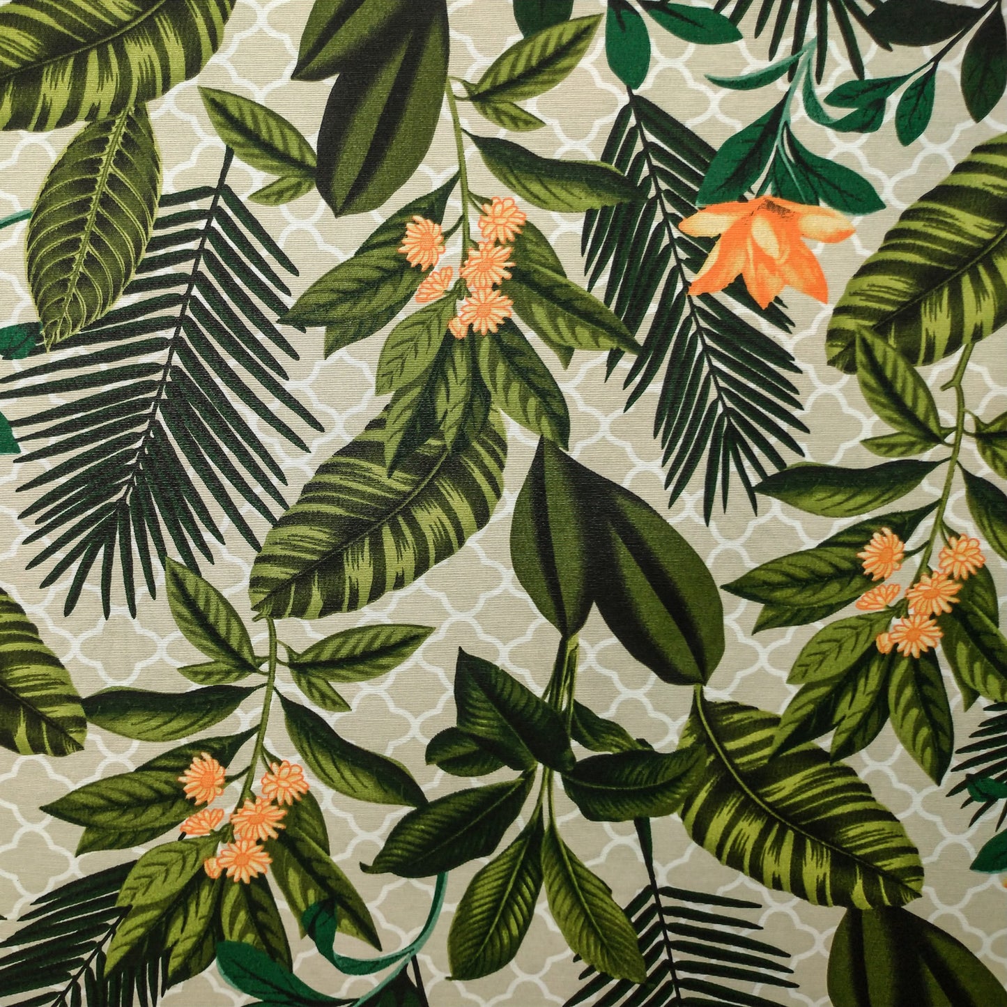 Tecido Para Área Externa Waterblock Lírio Amarelo/Folhas - Döhler