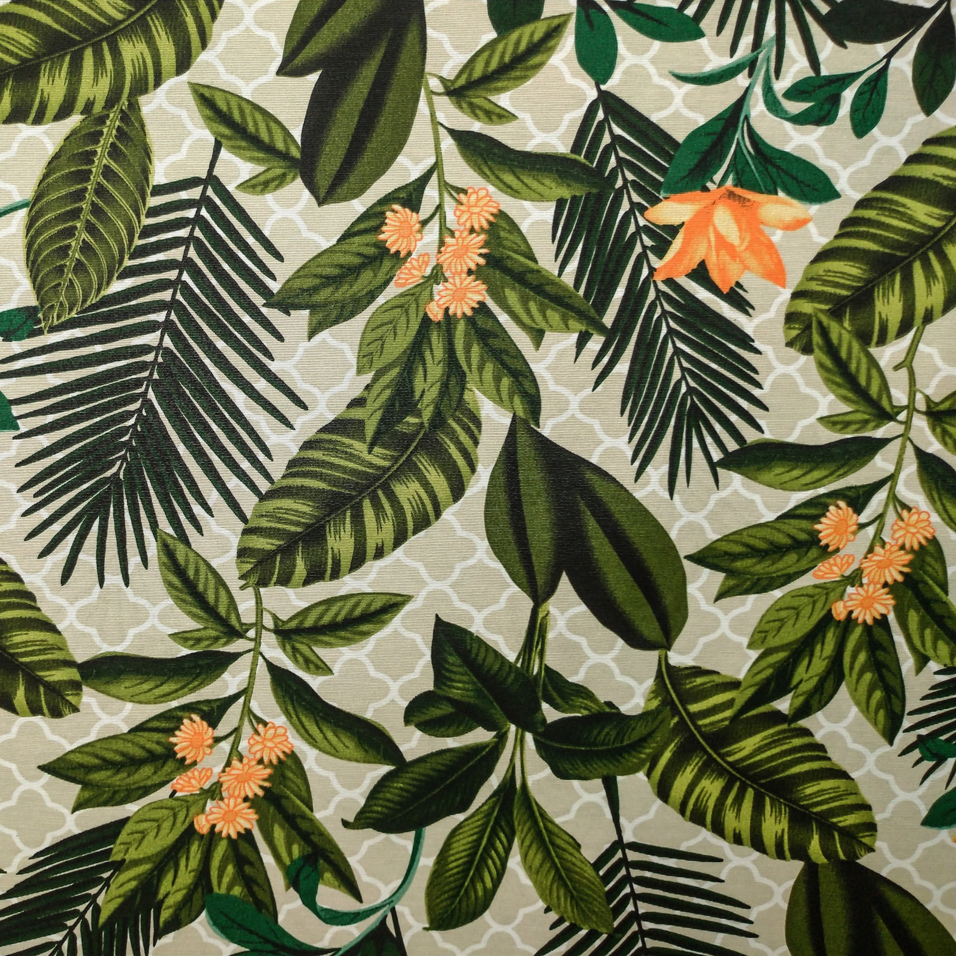 Tecido Para Área Externa Waterblock Lírio Amarelo/Folhas - Döhler