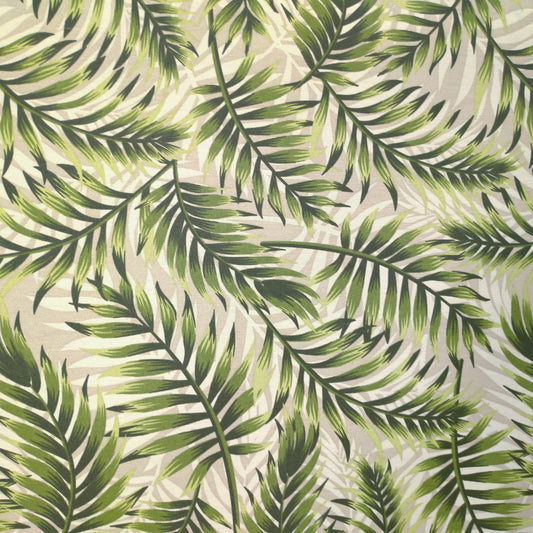 Tecido Para Área Externa Waterblock Samambaia Cru Folhas/Verde - Döhler