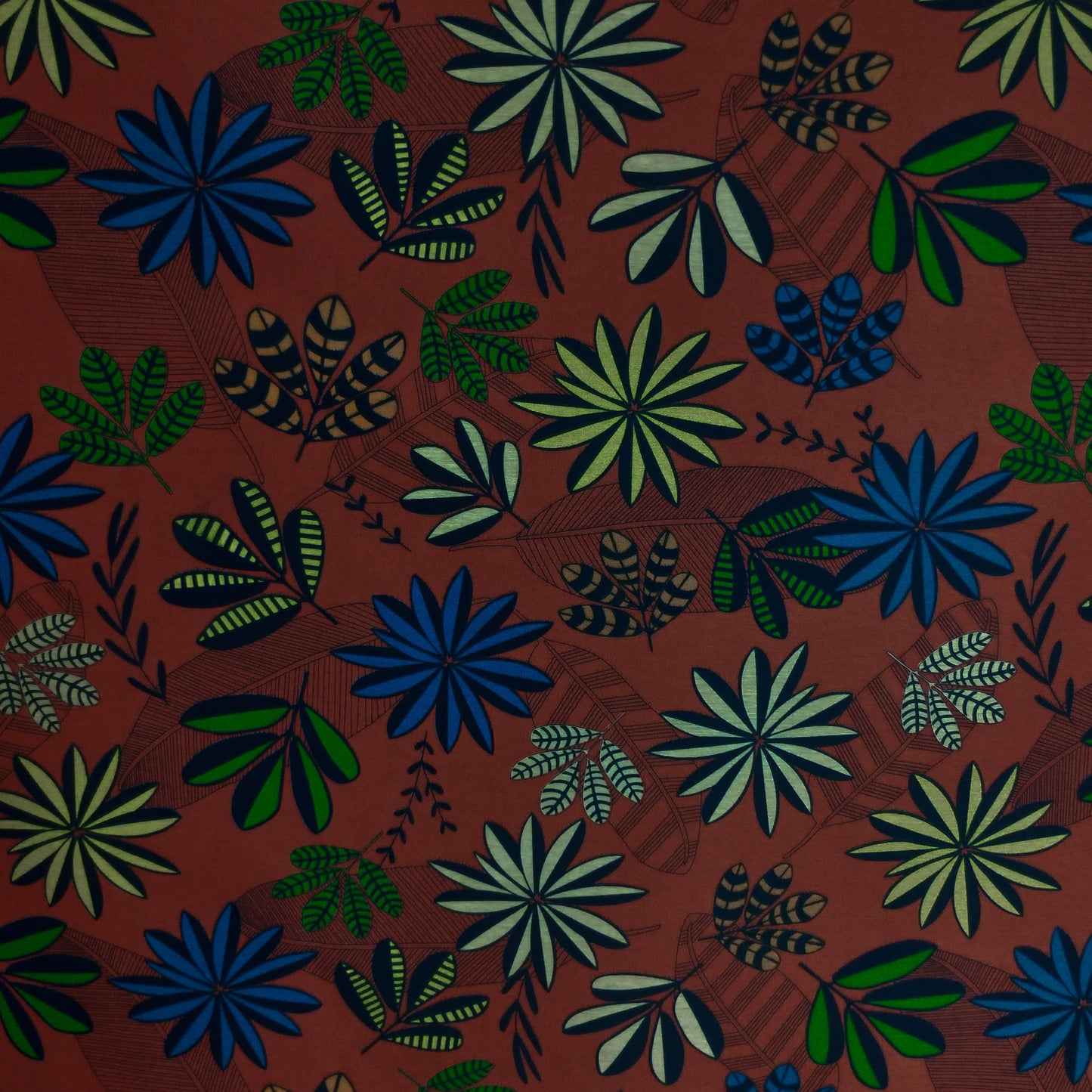 Gorgurão floral carmin