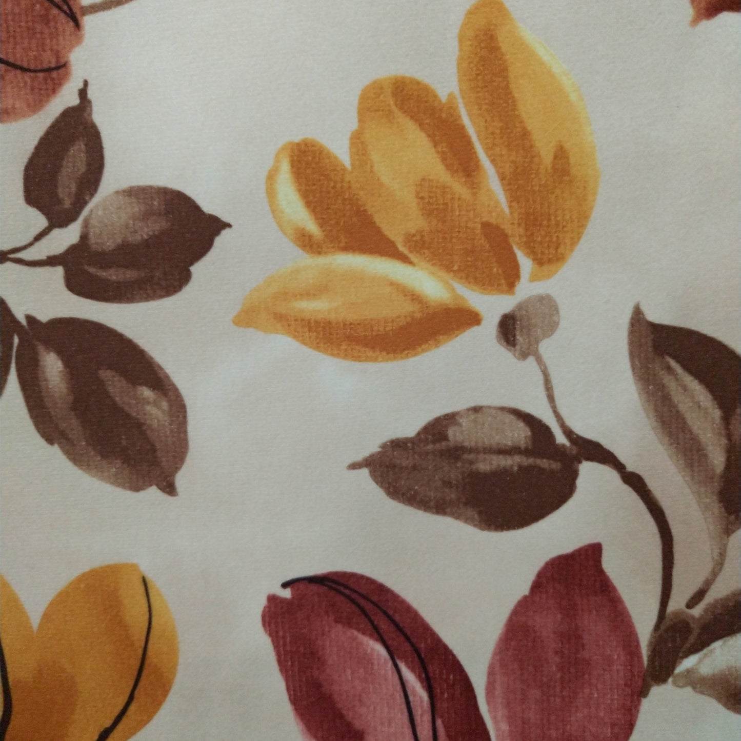 Tecido Para Sofá Veludo estampado flores rose - Torre Tecidos