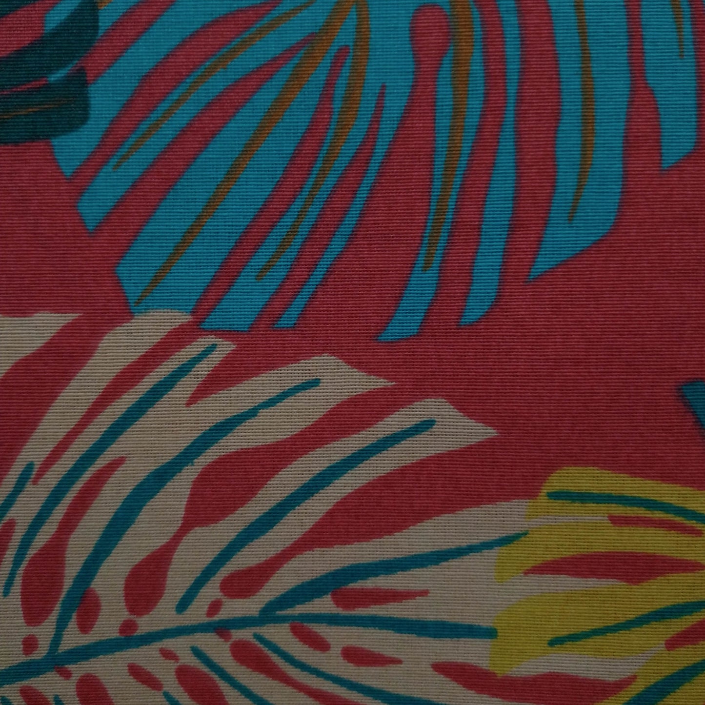 Tecido Para Área Externa Acqualine Costela de Adão Vermelho - Imetextil - Textil Irineu Meneghel Ltda.