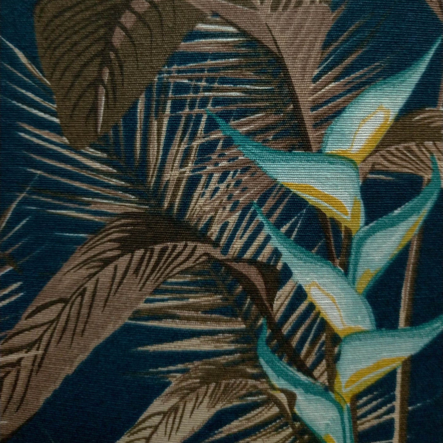 Tecido Para Área Externa Ecotec Strelizia Azul Petroléo - Tecidos Fiama