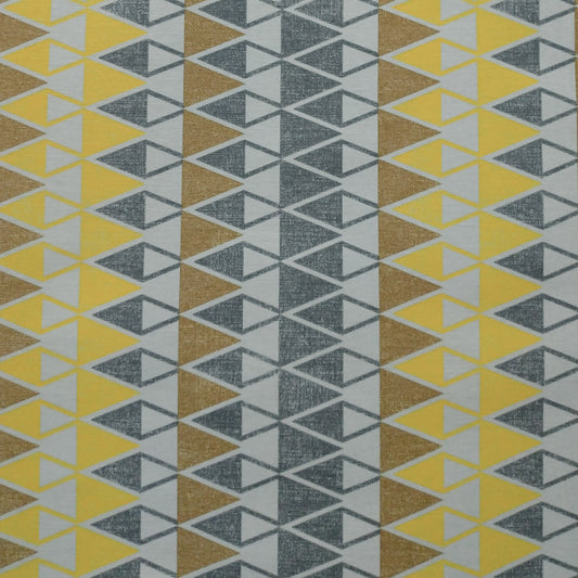 Tecido Para Sofá Gorgurão Étnico Amarelo/mostarda - Tecelagem Jolitex