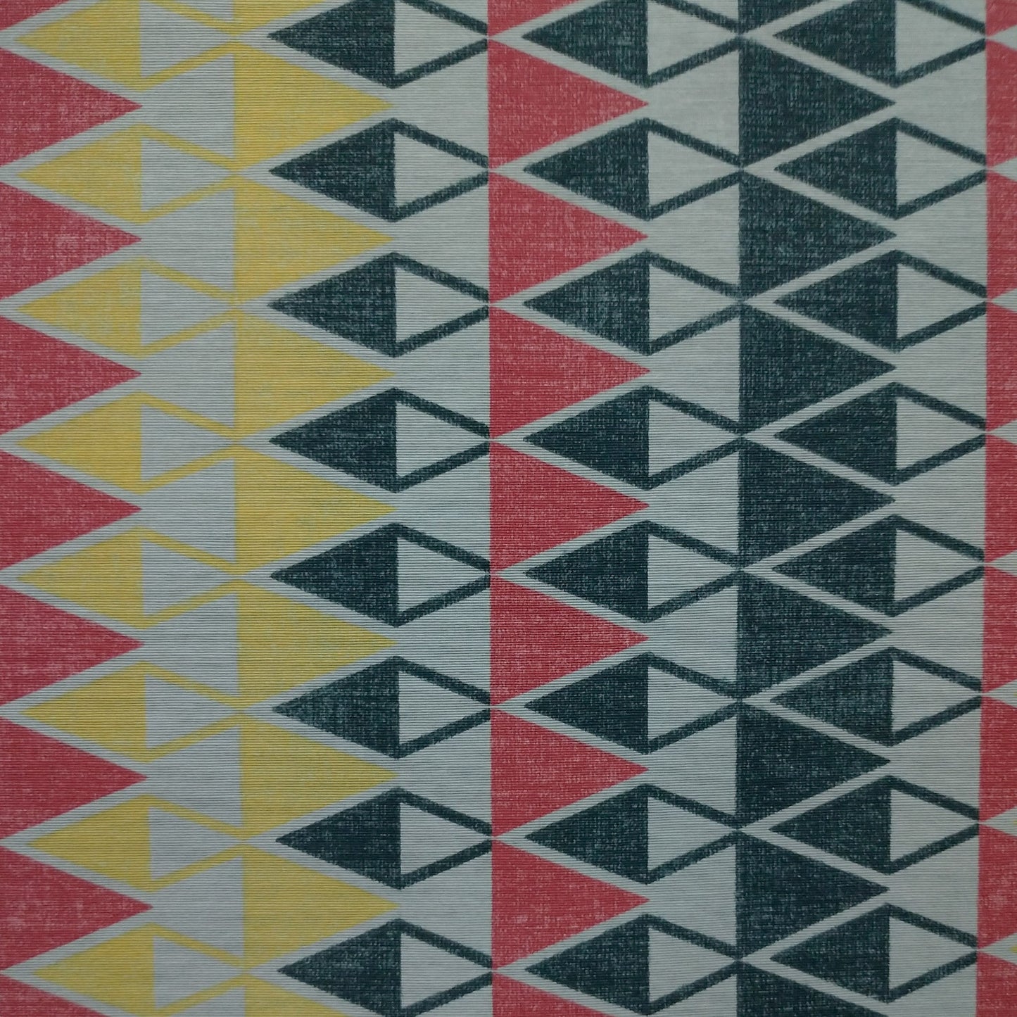 Tecido Para Sofá Gorgurão Étnico Amarelo/vermelho - Tecelagem Jolitex