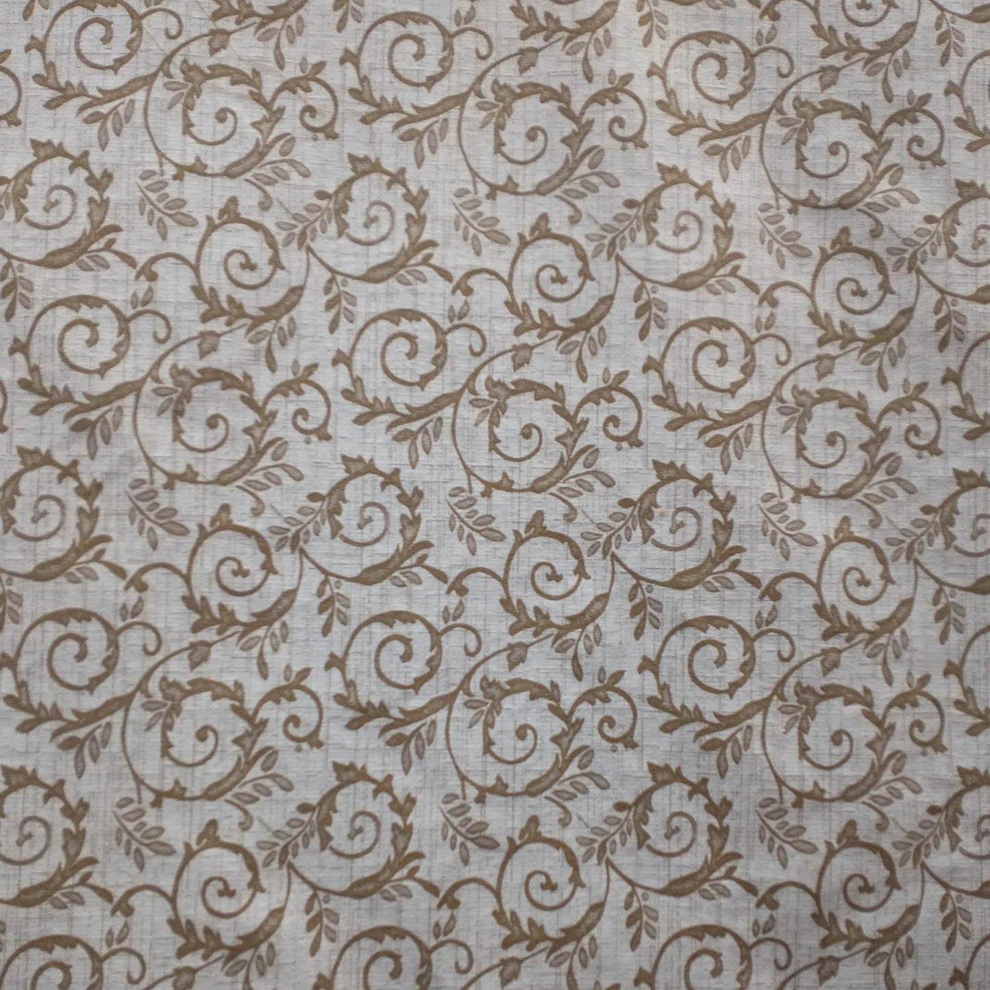 Tecido Para Sofá Jacquard Victoria Arabesco Crú/Caramelo - Imetextil - Textil Irineu Meneghel Ltda.