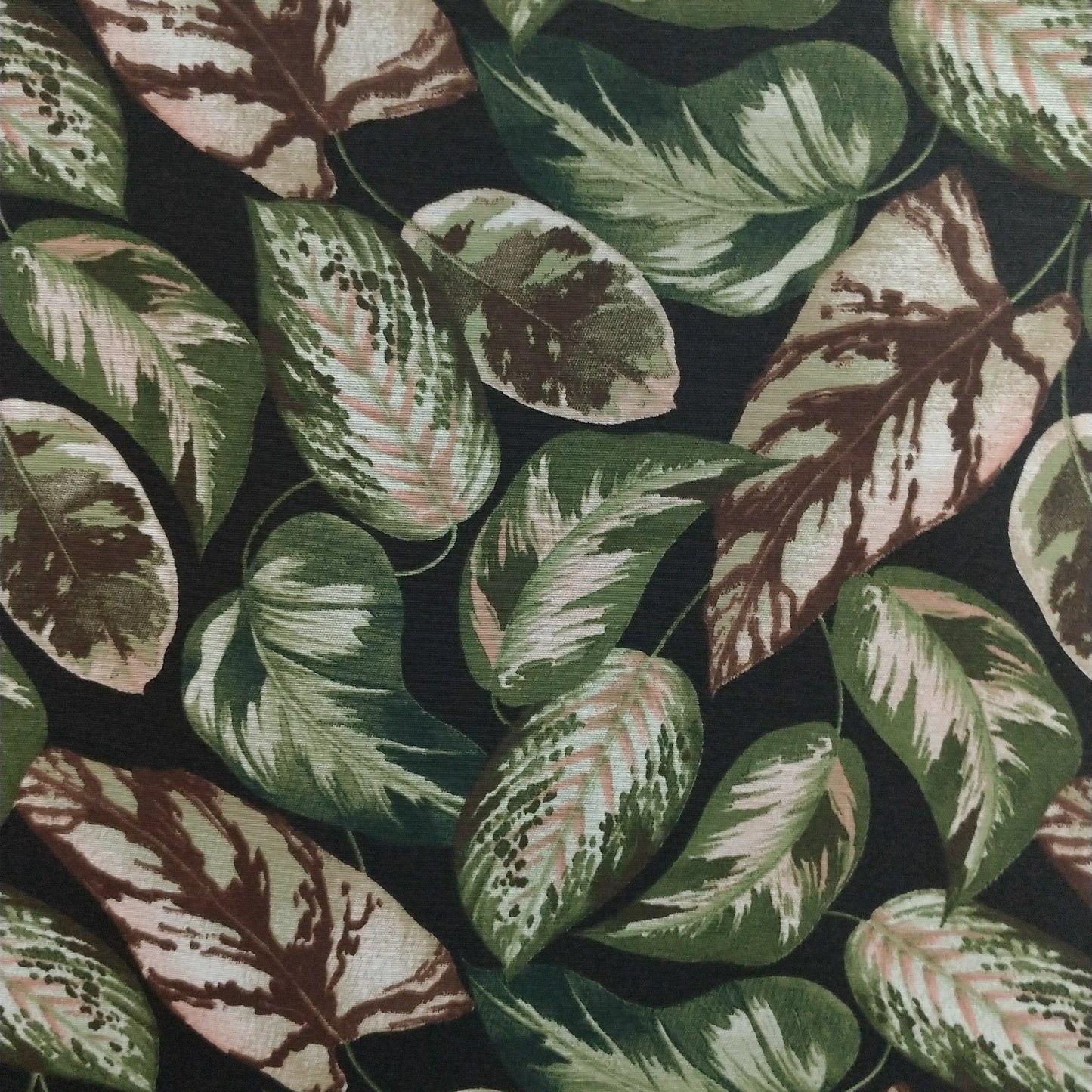 Tecido Para Área Externa Waterblock Folhagem Preta - Döhler