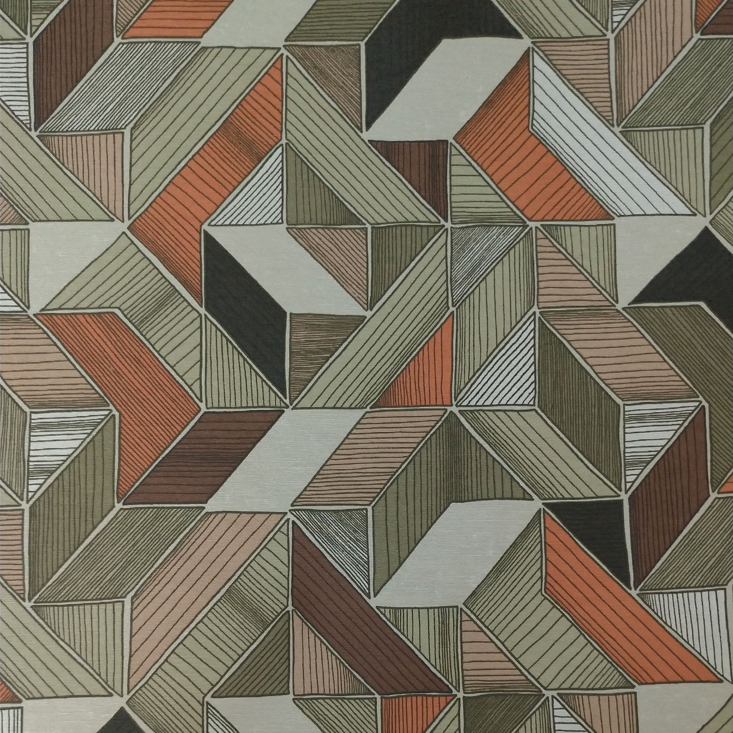 Tecido Para Área Externa Waterblock Geométrico Bege - Döhler