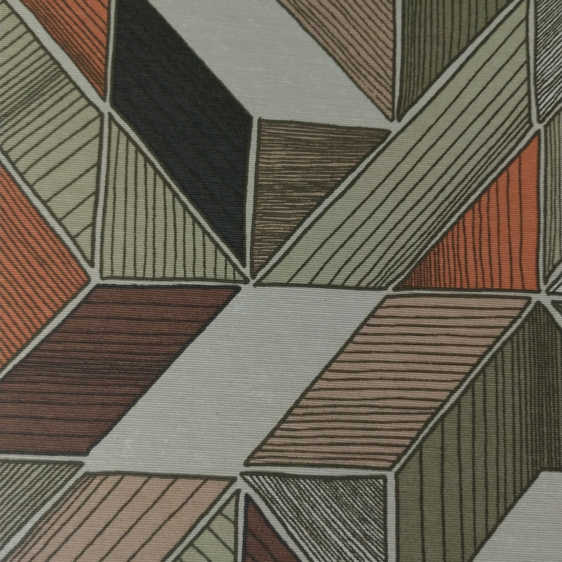 Tecido Para Área Externa Waterblock Geométrico Bege - Döhler