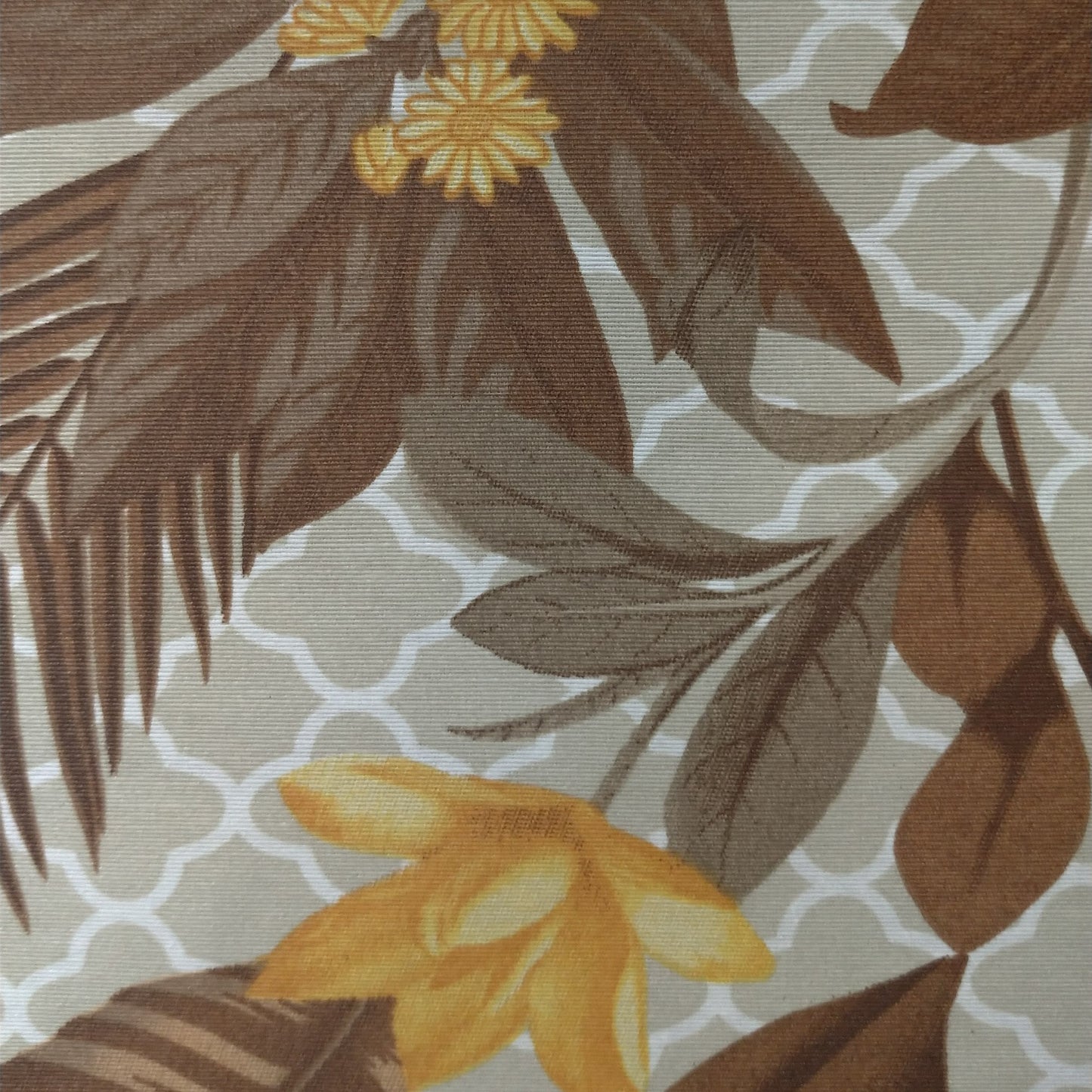 Tecido Para Área Externa Waterblock Lírio Marrom - Döhler