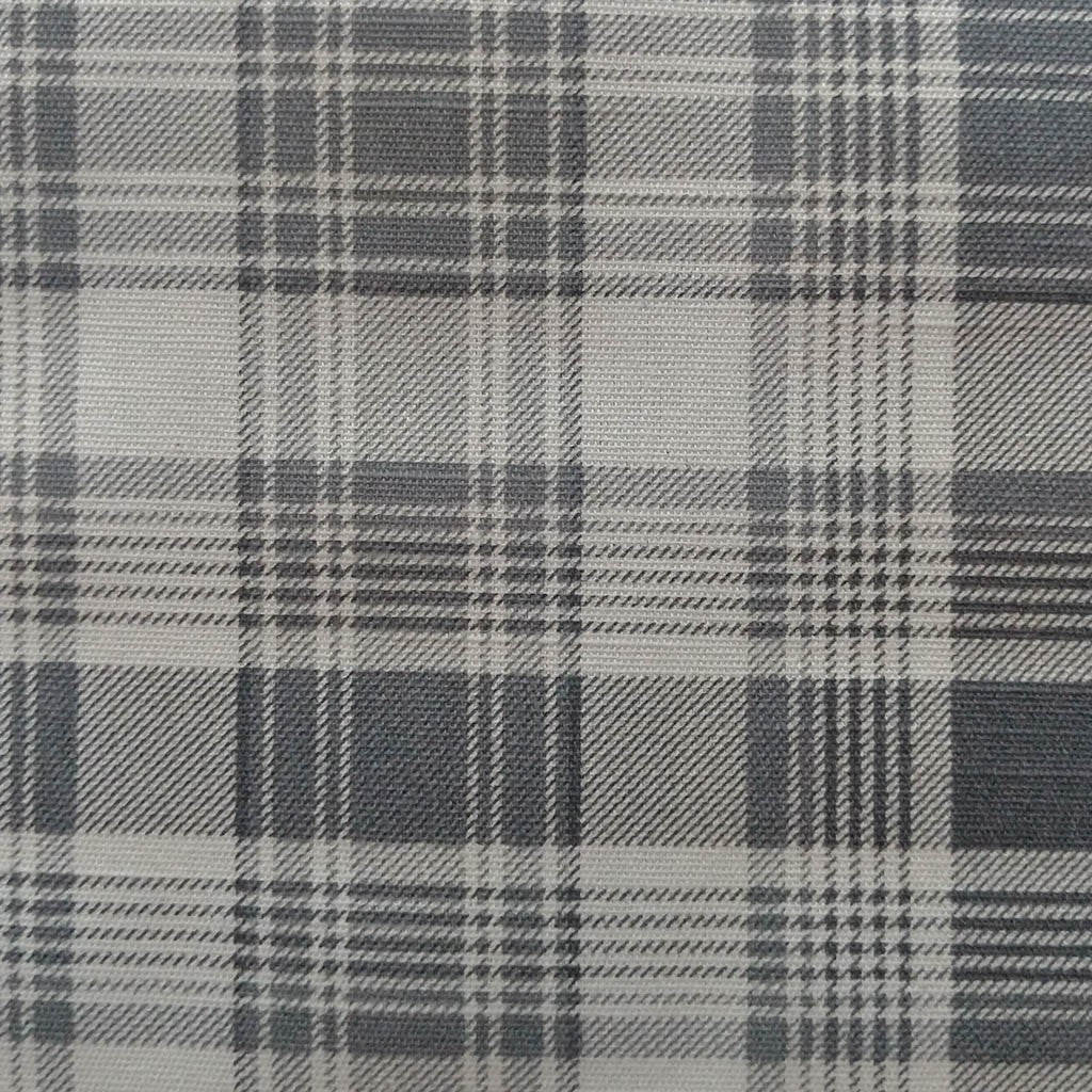 Tecido Para Sofá Algodão Cotone Xadrez preto/branco - Tecidos Fiama