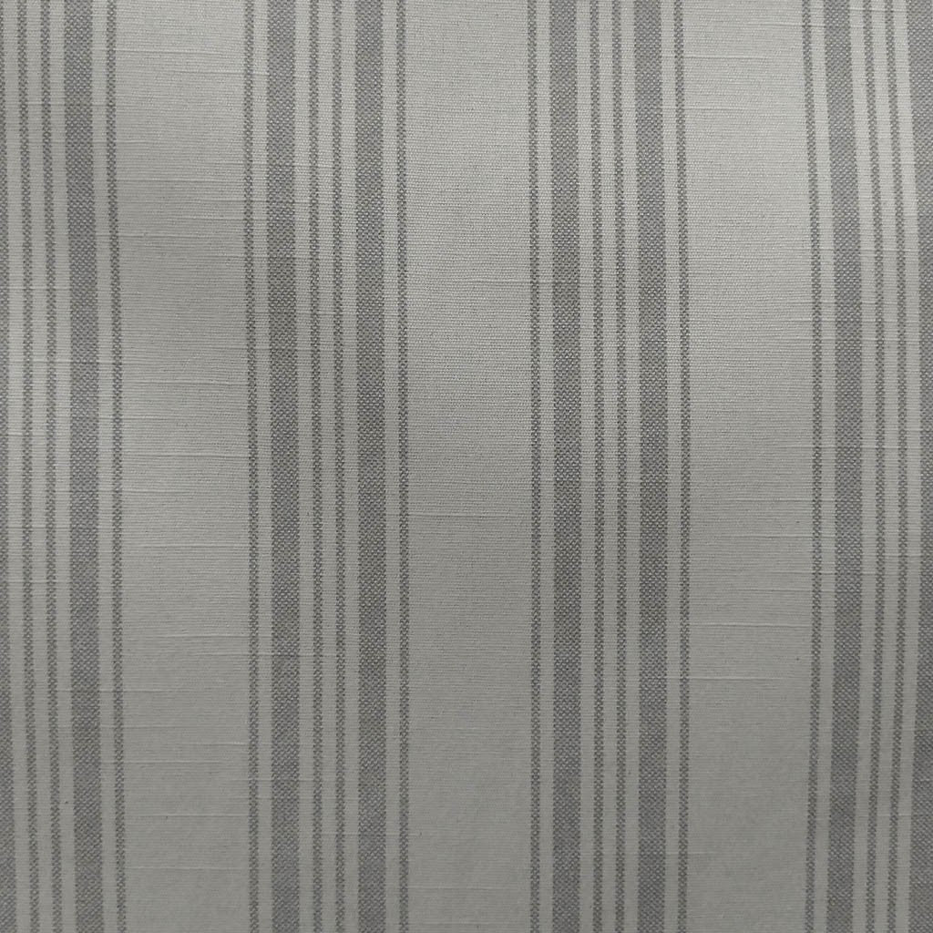 Tecido Para Sofá Algodão Cotone Listrado Crú/Cinza - Tecidos Fiama