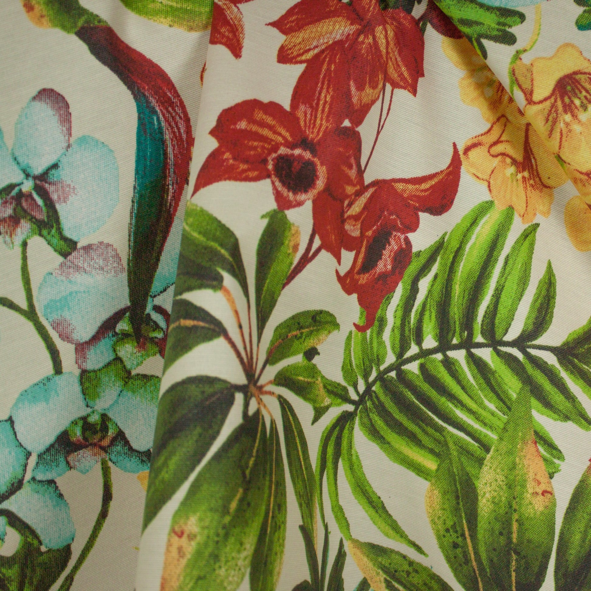 Tecido Para Área Externa Waterblock Orquídeas Cru - Döhler