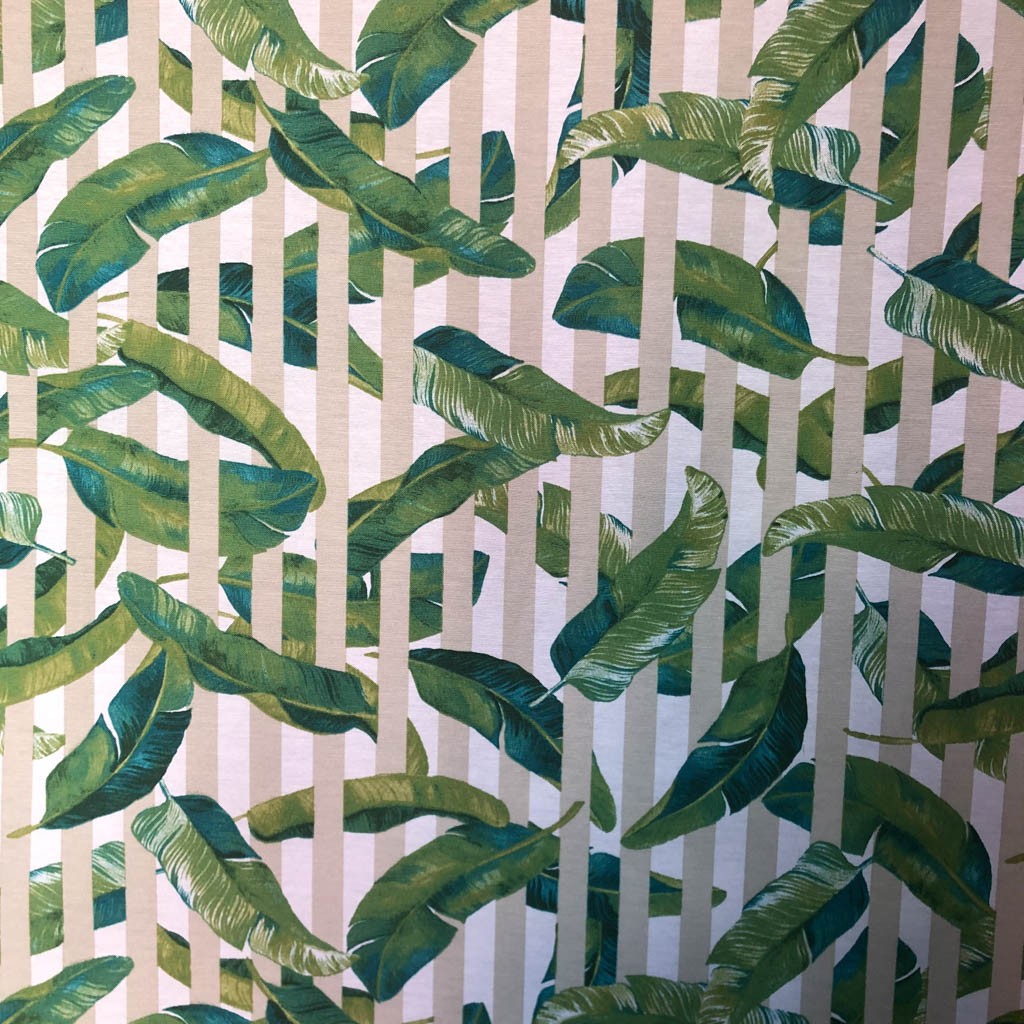 Tecido Para Área Externa Waterblock Folha de Bananeira Fendi - Döhler