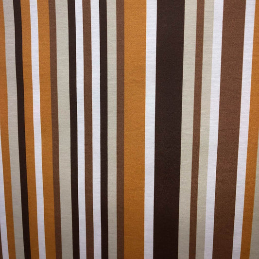 Tecido Para Área Externa Waterblock Listras Finas Mostarda e Marrom - Döhler