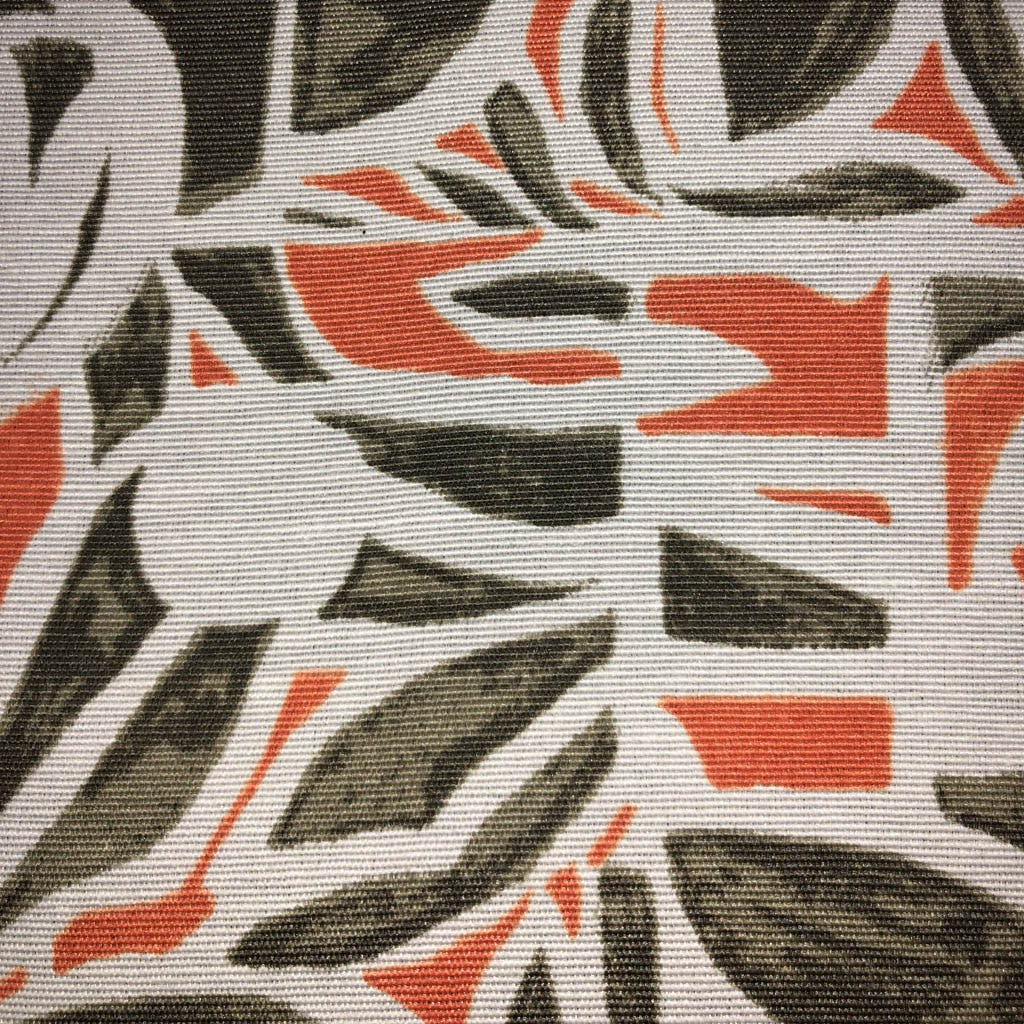 Tecido Para Área Externa Waterblock Geométrico Folhas Coral Crú - Döhler