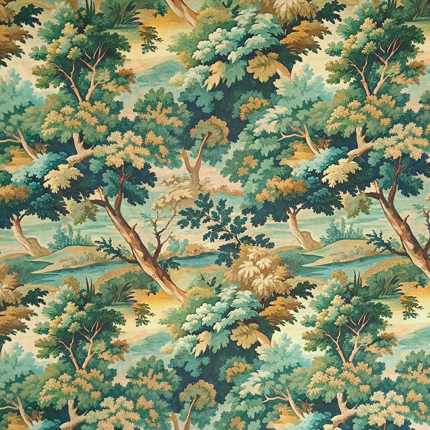 Tecido Para Sofá Linho Sintético Floresta Verde