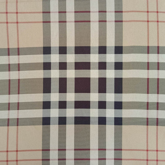 Tecido Para Sofá Linho Sintético Xadrez Burberry