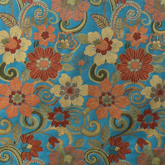Tecido Para Sofá Gobelem Pixel Floral Tiffany