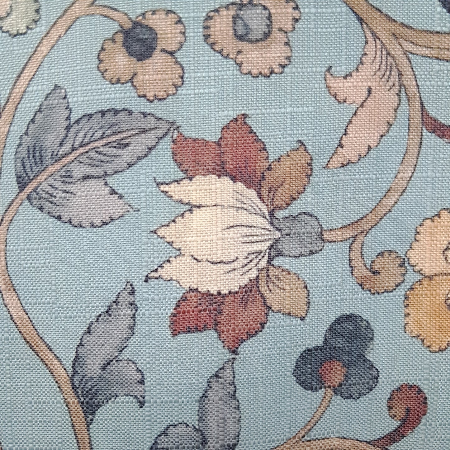 Tecido Para Sofá Linho Sintético Arabesco Tiffany