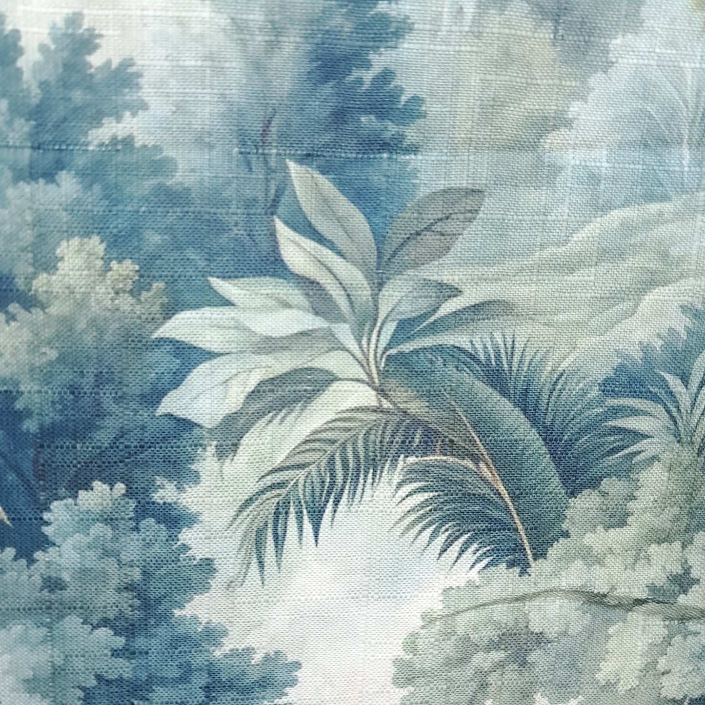 Tecido Para Sofá Linho Sintético Floresta Tropical