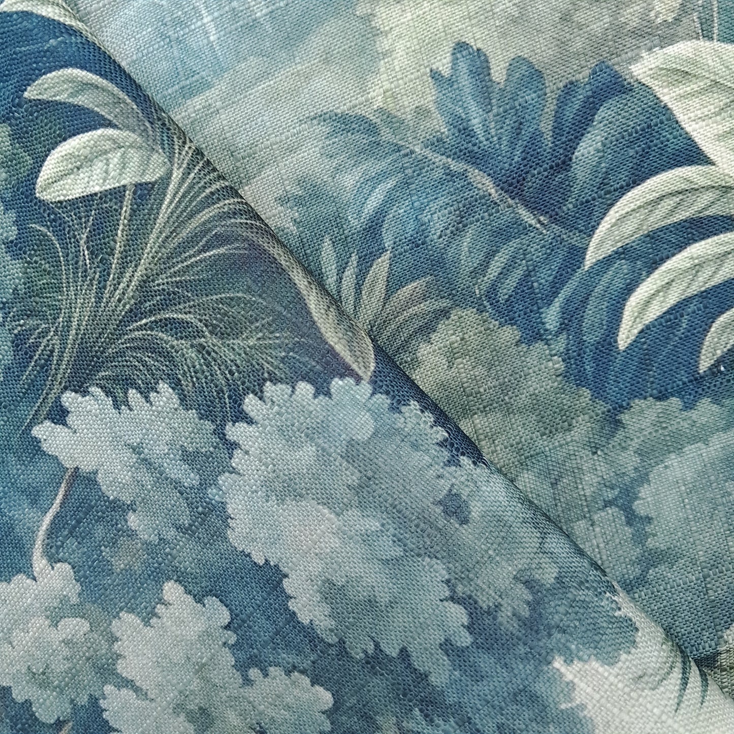 Tecido Para Sofá Linho Sintético Floresta Tropical