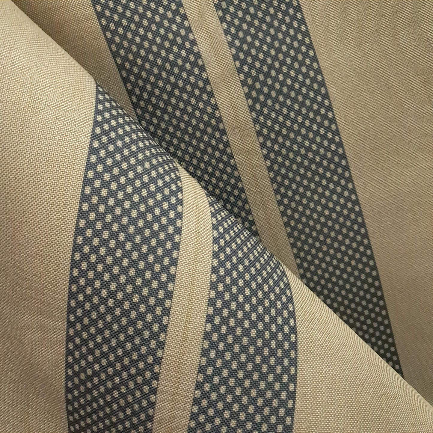 Tecido Para Sofá Linho Sintético Maquinetado Azul