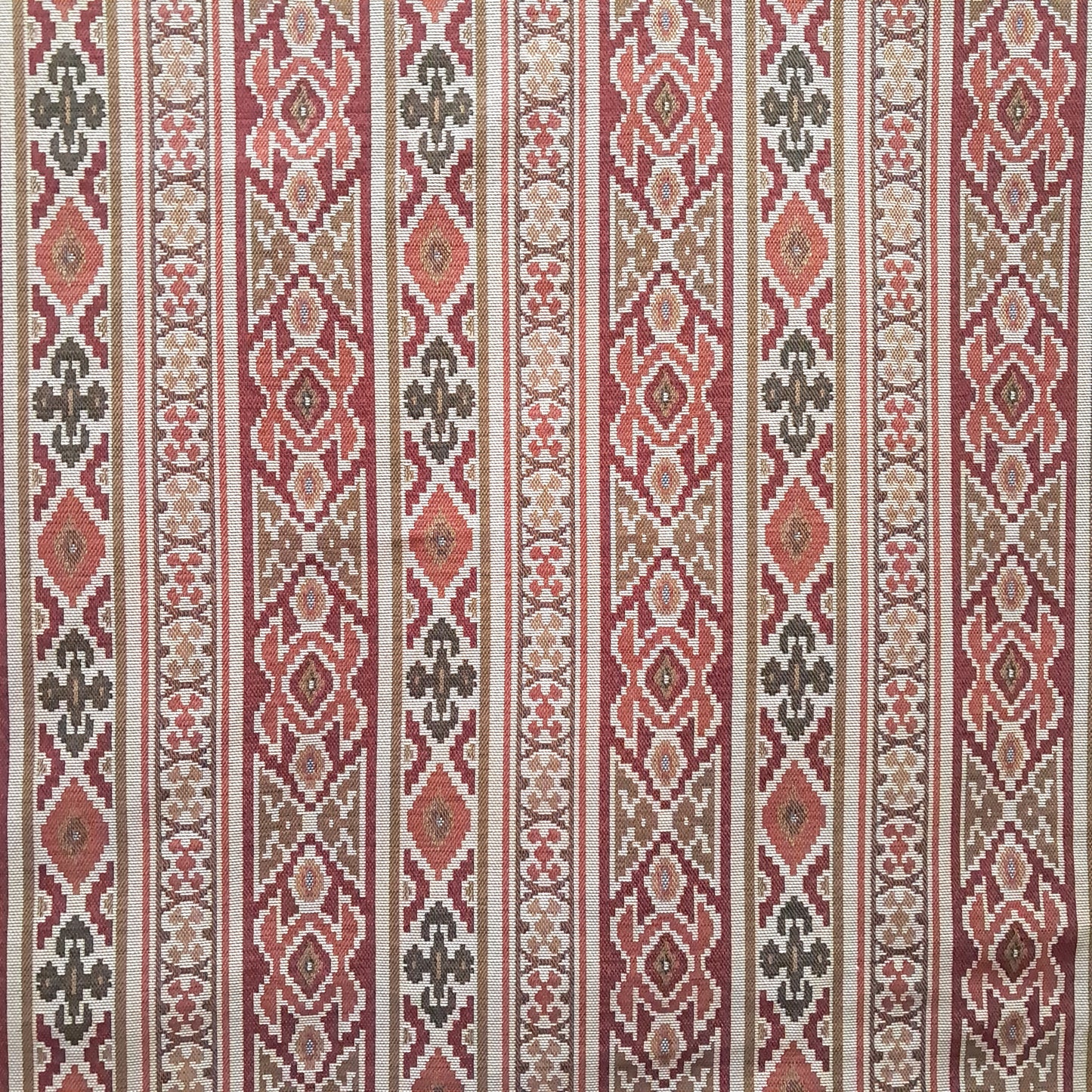 Tecido Para Sofá Gobelem Pixel Kilim Crú/Verde
