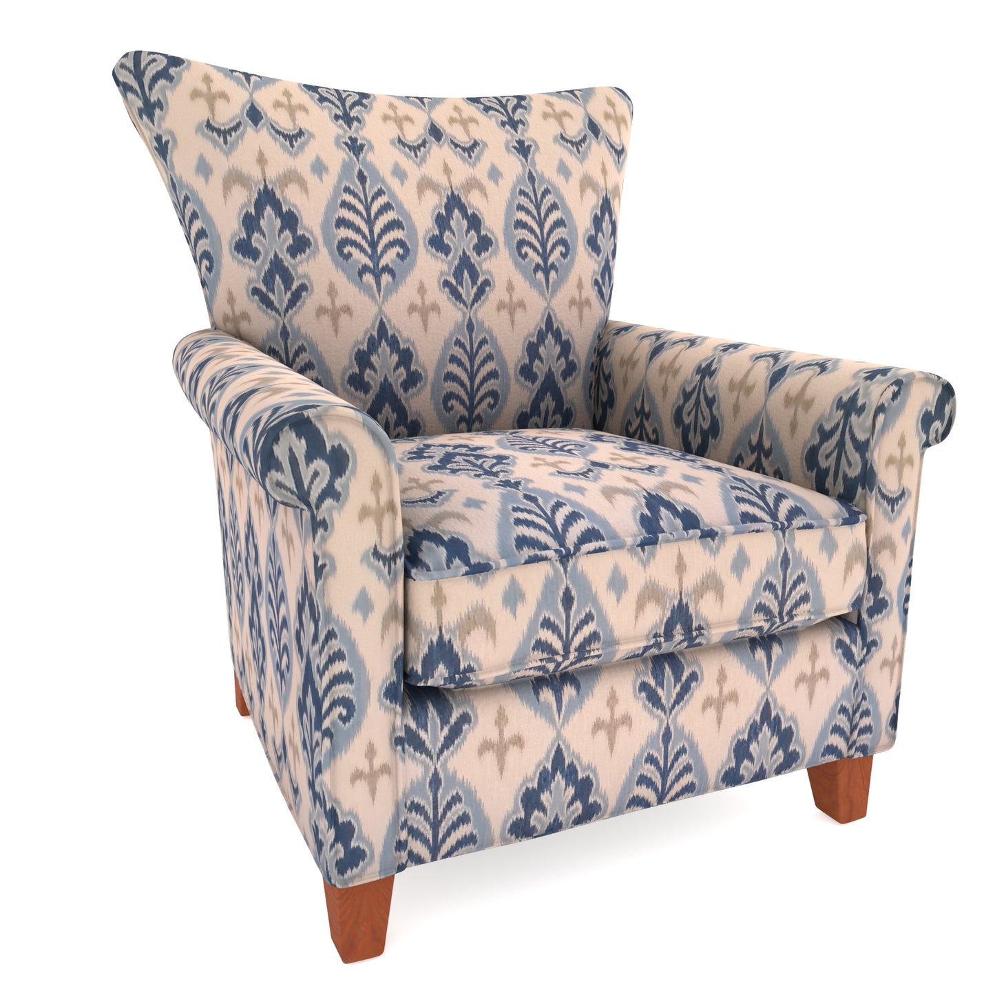 Tecido Para Sofá Linho Sintético Ikat Fendi