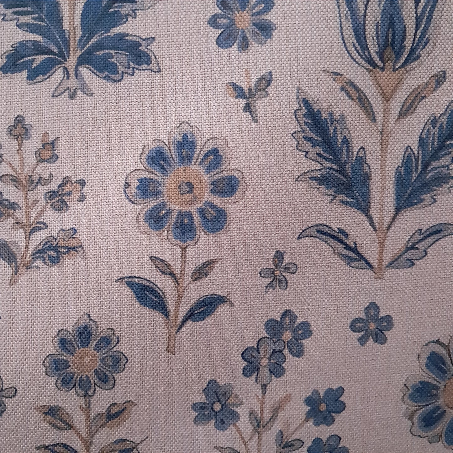 Tecido Para Sofá Linho Sintético Lótus Azul