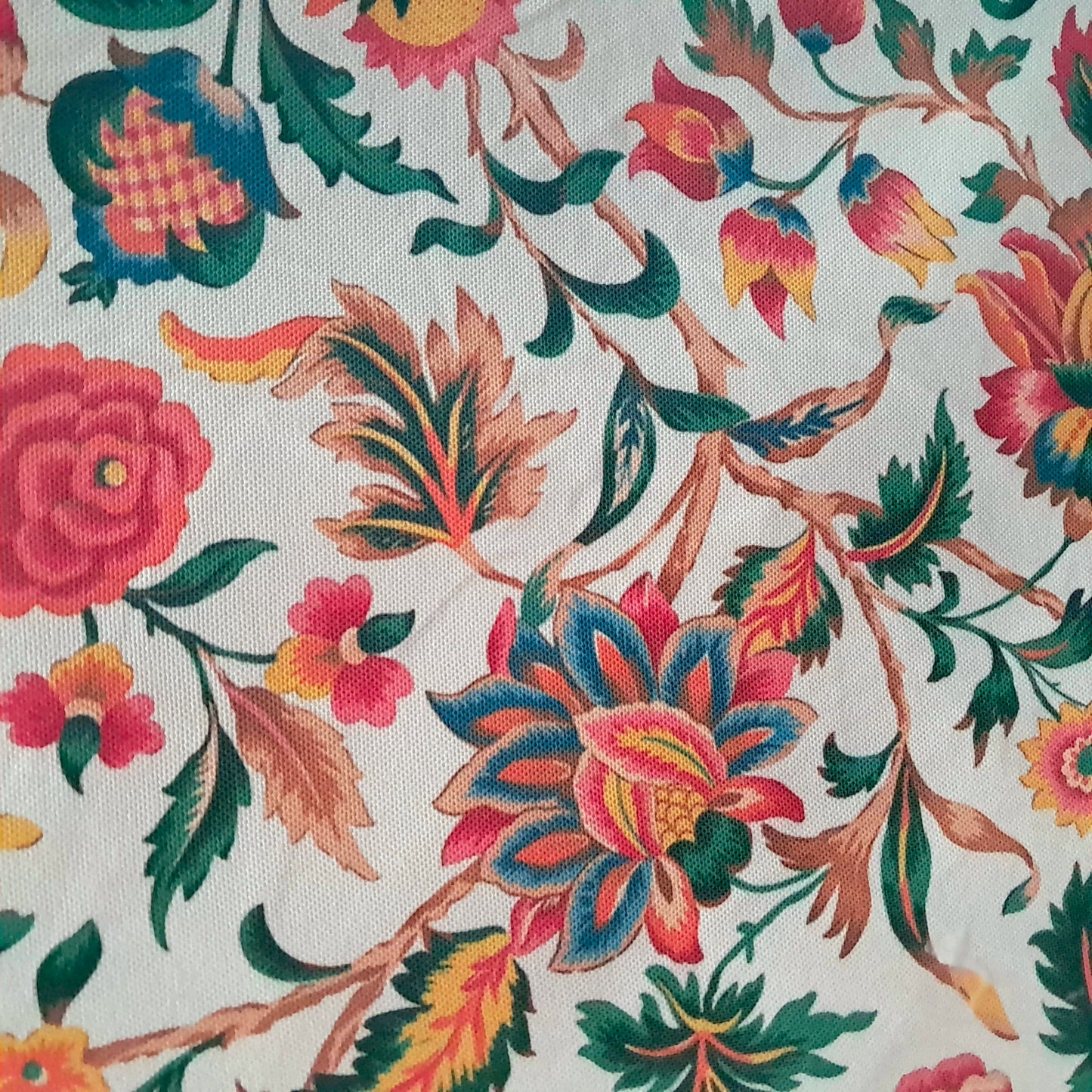 Tecido Para Sofá Linho Sintético Floral Pink