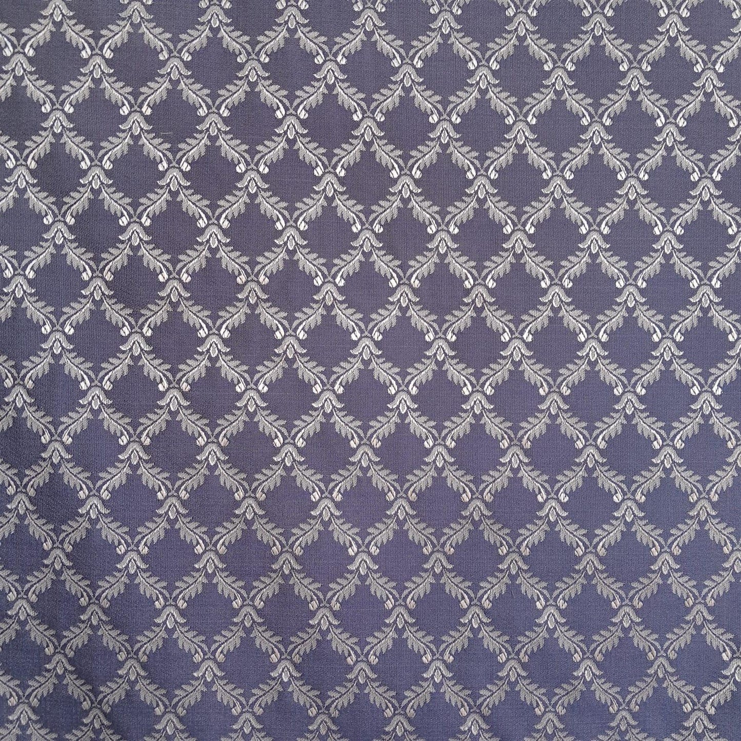 Tecido Para Sofá Chantung Bordado Azul