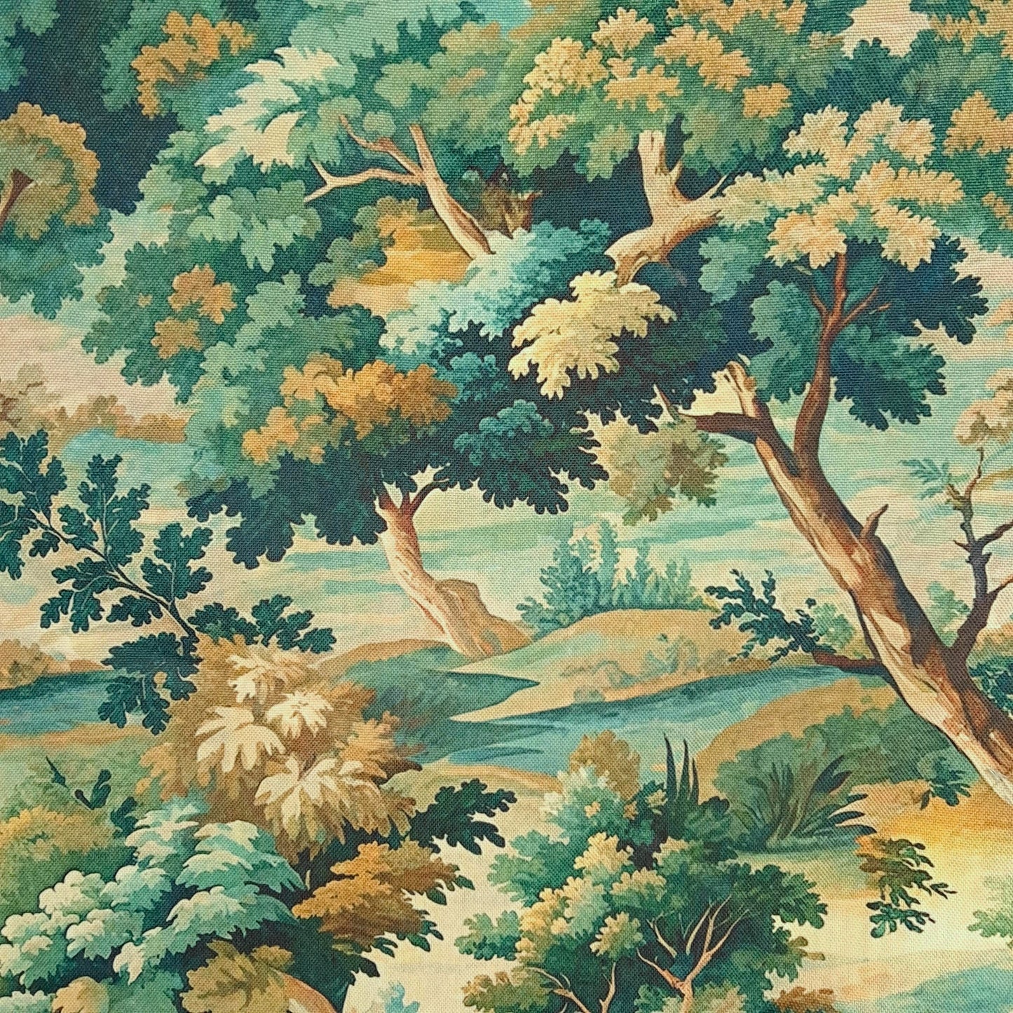 Tecido Para Sofá Linho Sintético Floresta Verde