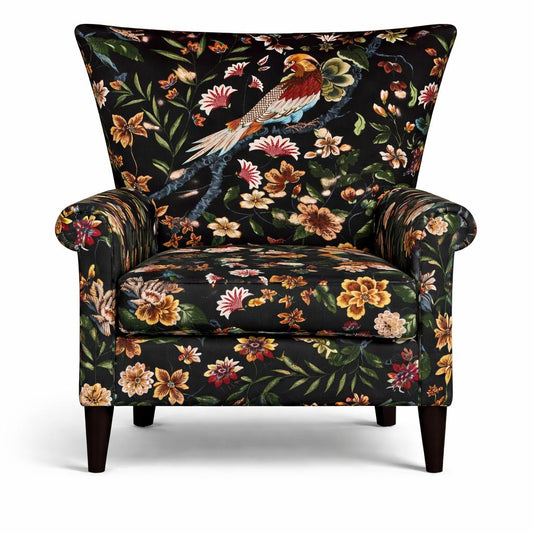 Tecido Para Sofá Linho Sintético Faisão Grande Preto