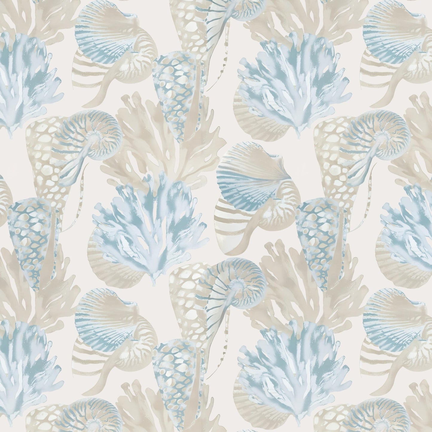 Tecido Para Sofá Linho Sintético Conchas