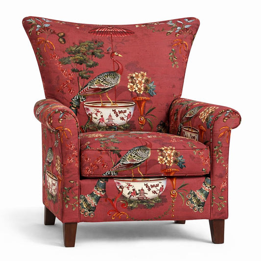 Tecido Para Sofá Linho Sintético Pavão Marsala