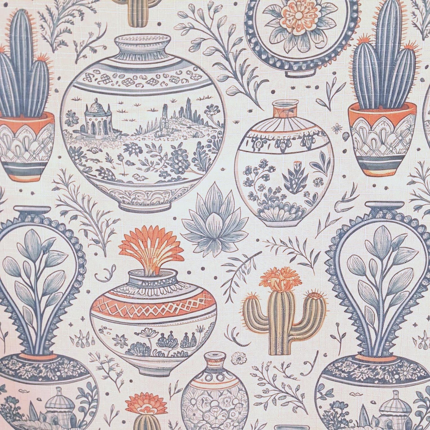 Tecido Para Sofá Linho Sintético Cacto