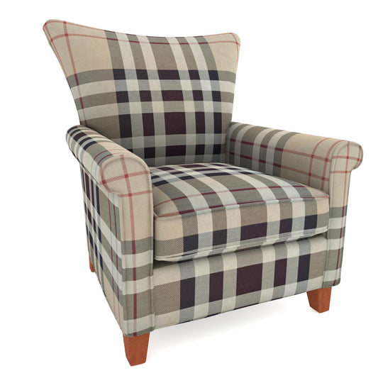 Tecido Para Sofá Linho Sintético Xadrez Burberry