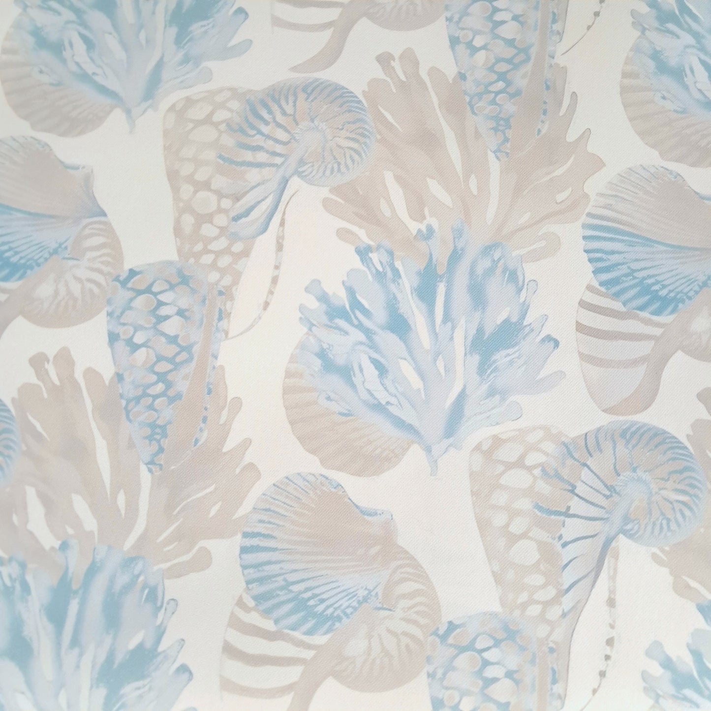 Tecido Para Sofá Linho Sintético Conchas