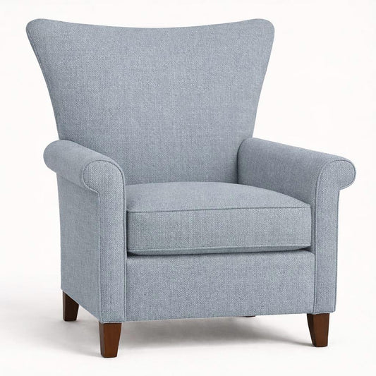 Tecido Para Sofá Linho Sintético Azul Claro