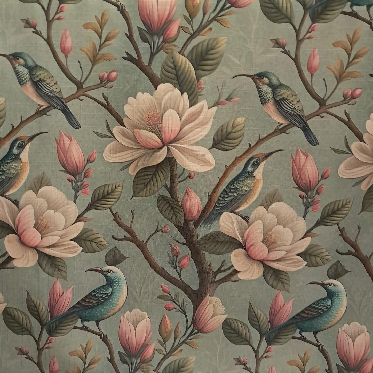 Tecido Para Sofá Linho Sintético Beija Flor Tiffany