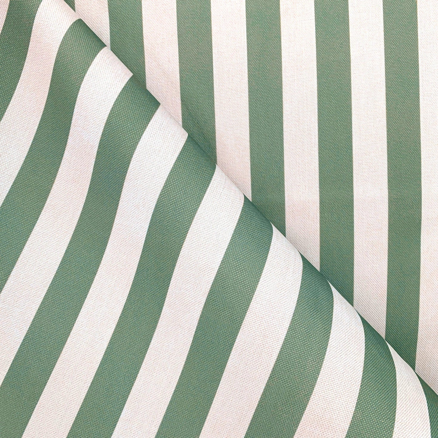 Tecido Para Sofá Linho Sintético Listras Finas Verde