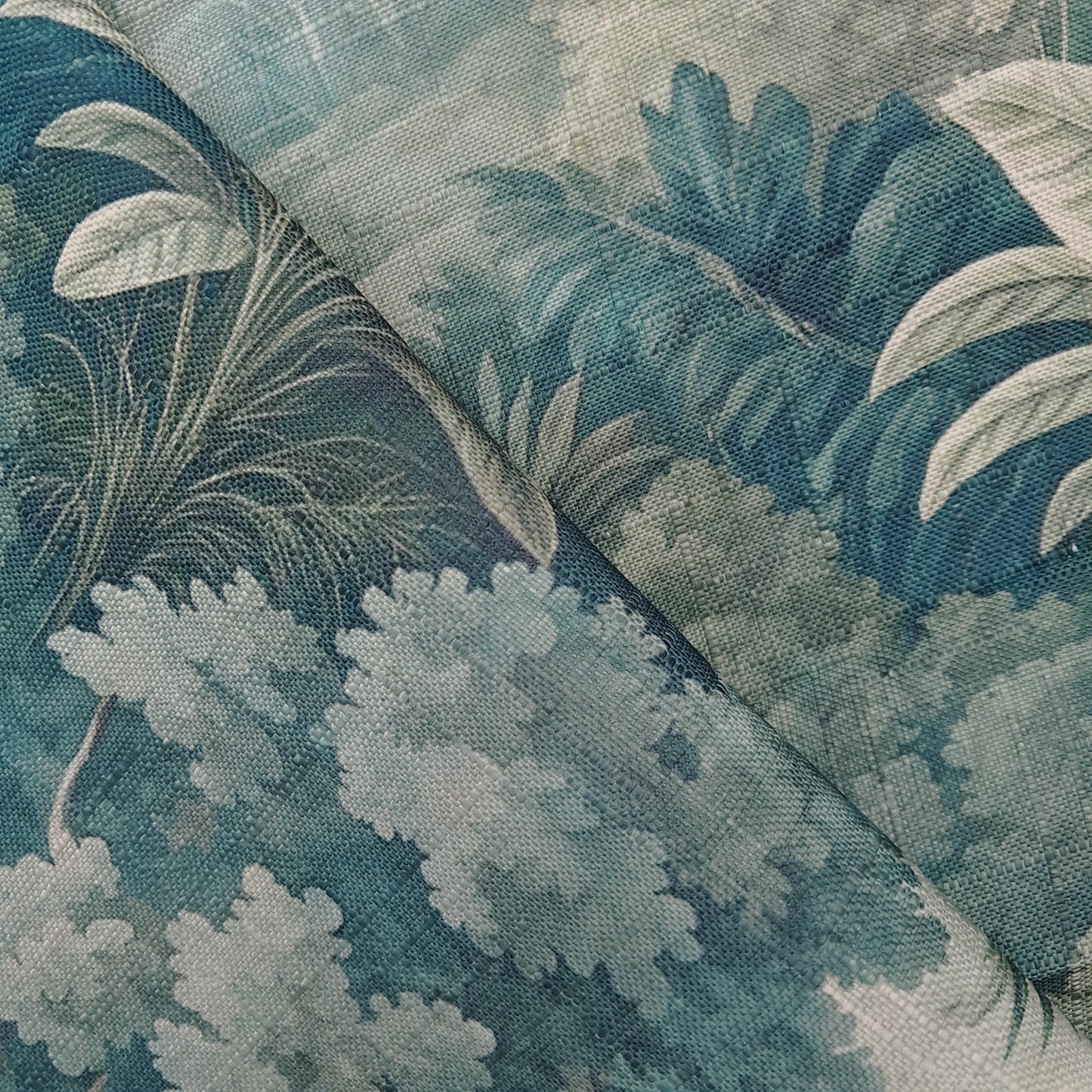 Tecido Para Sofá Linho Sintético Floresta Tropical