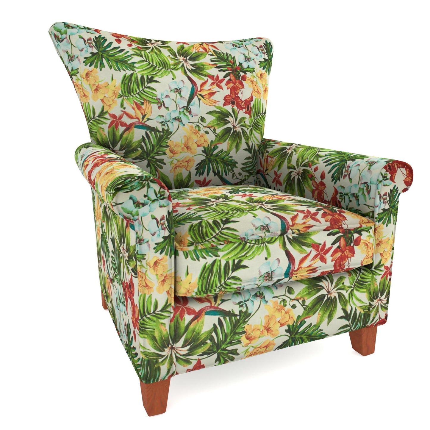 Tecido Para Área Externa Gorgurão Waterblock Orquídeas Cru