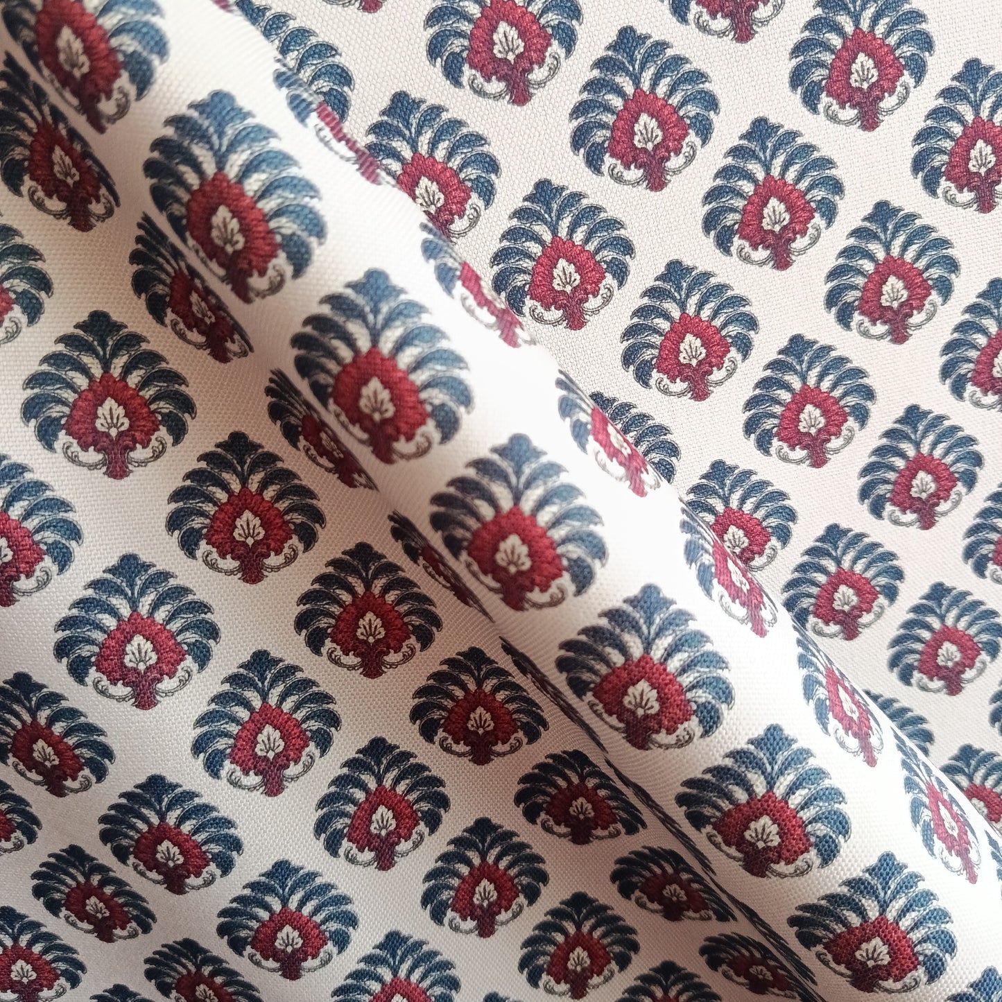 Tecido Para Sofá Linho Sintético Floral Vintage