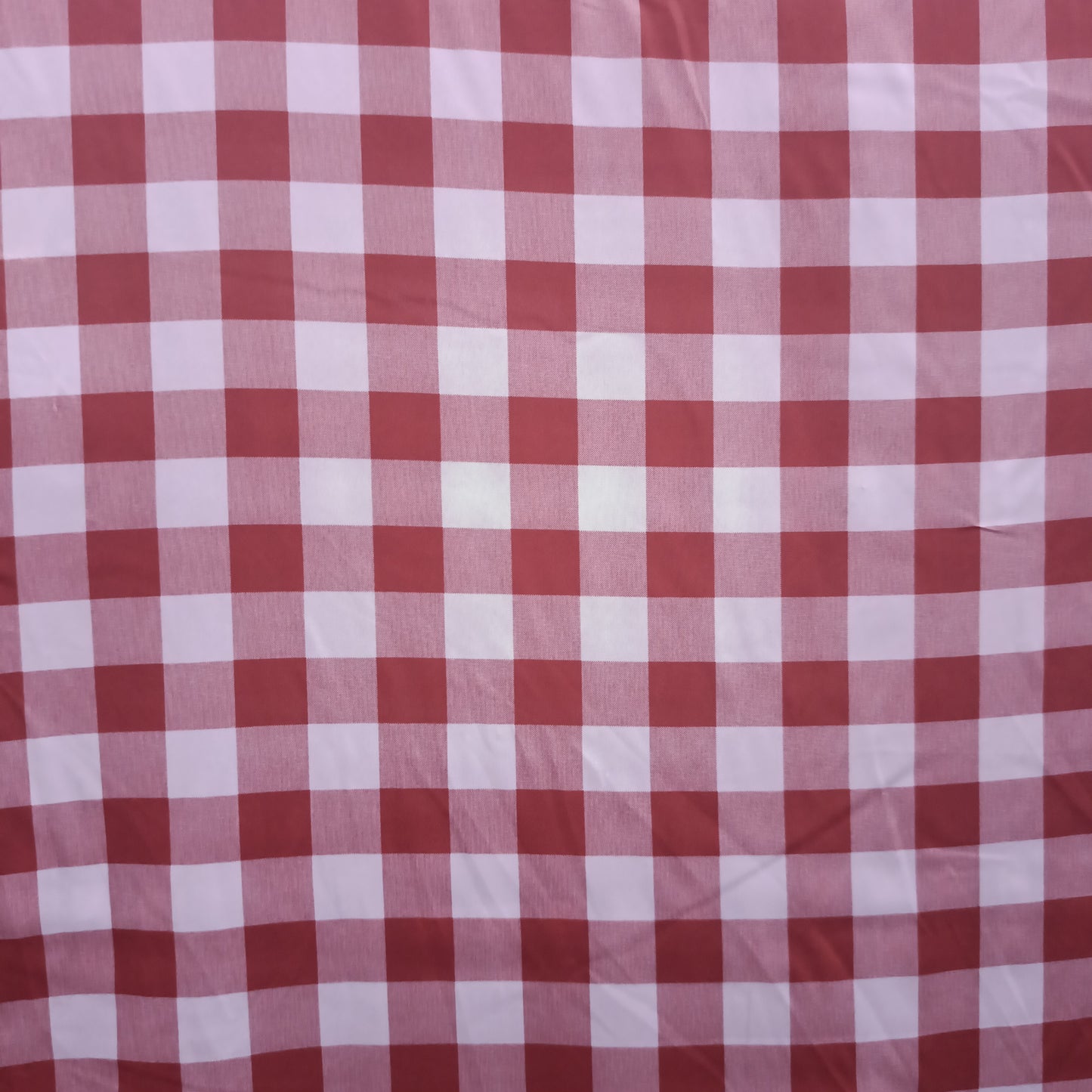 Tecido Para Cortina Oxford Xadrez Grande Vermelho