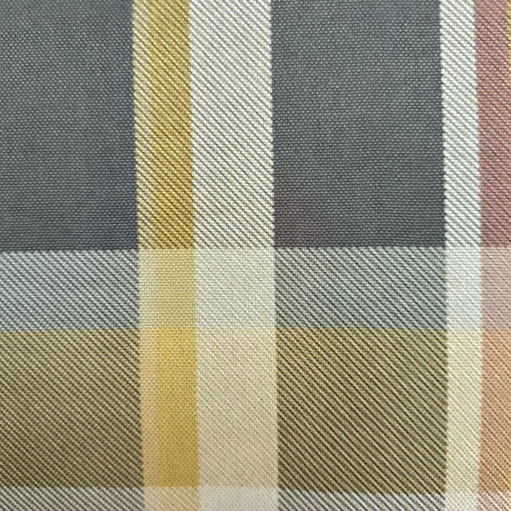 Tecido Para Sofá Linho Sintético Xadrez Pistache/Cinza