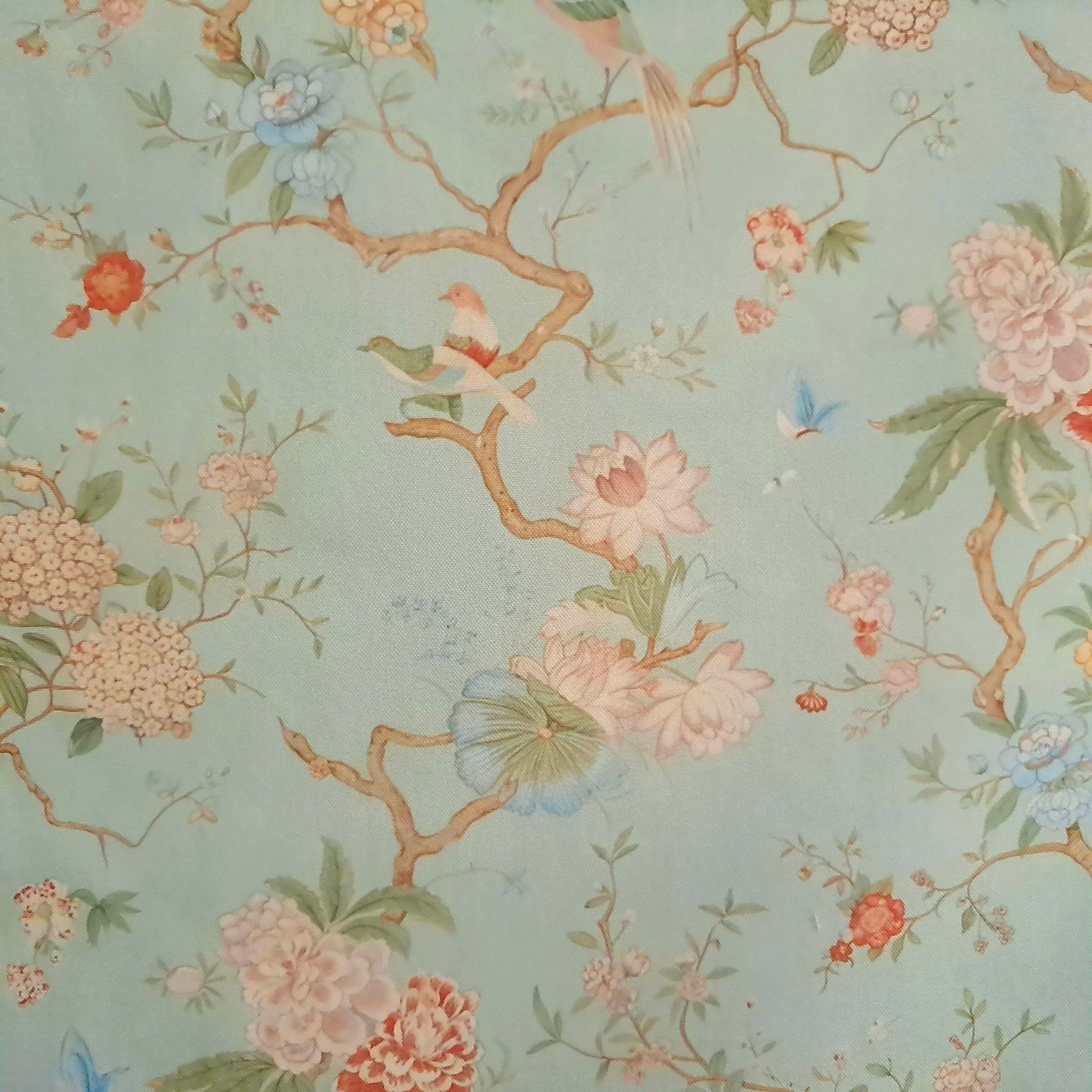 Tecido Para Sofá Linho Sintético Pássaro